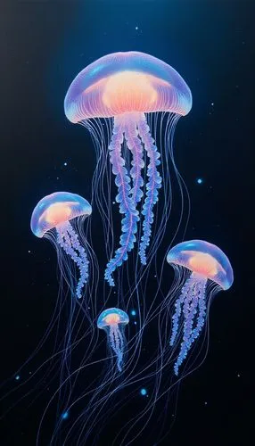 there are many jellyfish swimming in the water,sea jellies,jellies,jellyfish,jellyfishes,ctenophores,cnidaria,jellyfish collage,lion's mane jellyfish,cnidarians,chromatophores,jellylike,rhinophores,bl