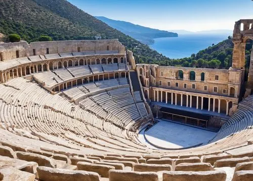 ancient theatre,amphitheatres,coliseo,colisee,open air theatre,amphitheaters,amphitheatre,aspendos,celsus,immenhausen,amphitheater,coliseum,epidaurus,atlas theatre,gladiatorial,theater stage,roman theatre,theatre stage,theatines,theatrum,Art,Classical Oil Painting,Classical Oil Painting 08