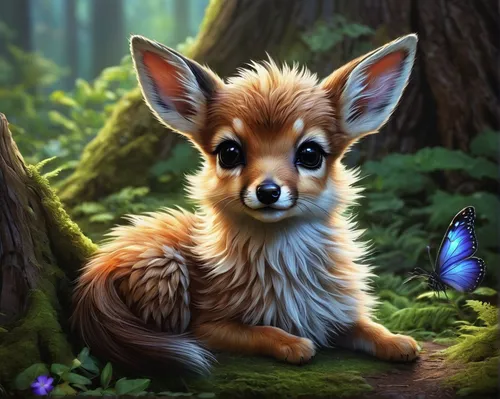 cute fox,adorable fox,little fox,child fox,a fox,fennec,kit fox,fawn,garden-fox tail,forest animal,canidae,fox,little red flying fox,faerie,vulpes vulpes,fennec fox,forest background,long eared,red fox,corgi,Conceptual Art,Fantasy,Fantasy 30