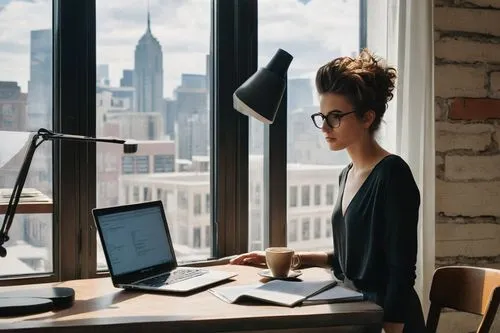 girl at the computer,blur office background,women in technology,office worker,in a working environment,working space,secretarial,standing desk,workspaces,telecommuters,work from home,place of work women,girl studying,businesswoman,best digital ad agency,pitchwoman,office desk,officered,telecommuter,business woman,Art,Artistic Painting,Artistic Painting 47