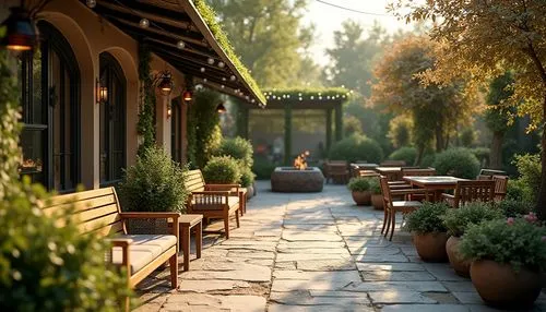 yountville,patios,patio,outdoor dining,terrace,terrasse,alfresco,english garden,tearoom,beer garden,healdsburg,garden bench,walkway,country hotel,pergola,napa valley,locanda,monastery garden,winegardner,biergarten,Photography,General,Realistic