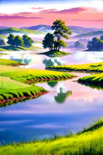 landscape background,purple landscape,river landscape,ricefield,rice fields,golf landscape,meadow landscape,rural landscape,nature landscape,beautiful landscape,brook landscape,green landscape,salt meadow landscape,golf course background,landscape nature,farm landscape,small landscape,yamada's rice fields,landscape,fantasy landscape,Conceptual Art,Oil color,Oil Color 25