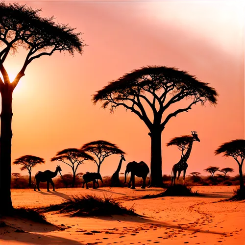 serengeti,africa,tsavo,east africa,etosha,giraffes,giraffidae,camels,dromedaries,samburu,namib,arid landscape,adansonia,savanna,antelopes,zebra crossing,safaris,namibia,desertification,animal silhouettes,Conceptual Art,Fantasy,Fantasy 27