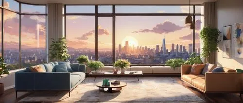 sky apartment,penthouses,apartment lounge,livingroom,an apartment,modern room,living room,apartment,hoboken condos for sale,cityscape,skyscrapers,city view,shared apartment,modern living room,new york skyline,cityview,great room,manhattan,skycraper,modern decor,Illustration,Japanese style,Japanese Style 03