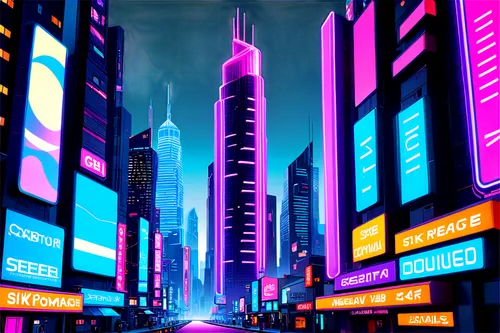 cybercity,cityscape,colorful city,cybertown,metropolis,cyberworld,microdistrict,futuristic landscape,city blocks,cyberscene,city skyline,cityzen,fantasy city,ctbuh,skyscrapers,urbanworld,city,coruscant,cyberport,cities,Illustration,Japanese style,Japanese Style 07