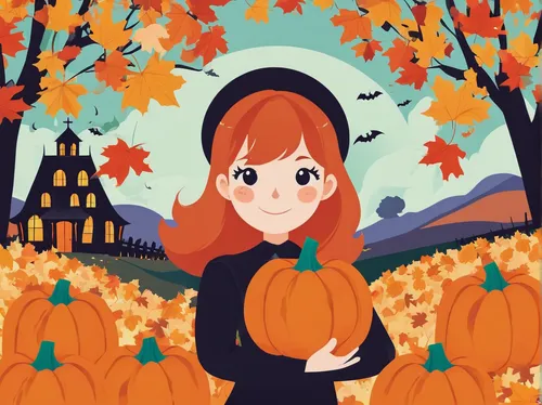 halloween vector character,autumn icon,halloween illustration,pumpkin autumn,halloween poster,pumpkin,halloween background,halloween witch,pumpkin patch,autumn background,candy pumpkin,pumpkins,autumn theme,autumn pumpkins,halloween wallpaper,autumn camper,halloween scene,hokkaido pumpkin,vector illustration,october,Illustration,Japanese style,Japanese Style 06