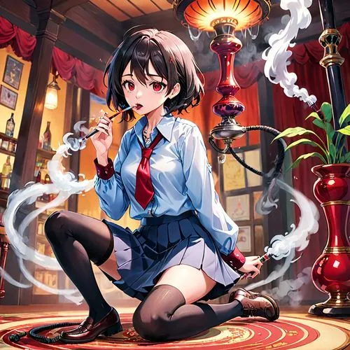 haruhi,yamashiro,ushio,touhou,smoking girl,nue,megumi,bioshock,kurumi,kantai collection sailor,tsukiko,steam icon,smoke dancer,suzumiya,euphonious,incense,kumiko,tamashiro,smoke background,shigure,Anime,Anime,Realistic