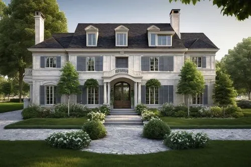 kleinburg,garden elevation,beaumanoir,hovnanian,showhouse,ritzau,exterior decoration,3d rendering,maison,chateau,maisons,immobilier,longueville,chateau margaux,beautiful home,maisonette,country house,contemporaine,luxury home,grandmaison,Photography,Black and white photography,Black and White Photography 02