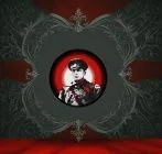 the person is standing behind an old fashion picture,gackt,shinjiro,shinya,bandana background,toshiya,kaneshiro