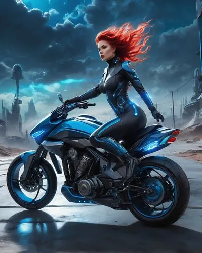 electric motorcycle,blue motorcycle,sportbike,motorbike,demona,celldweller,Conceptual Art,Sci-Fi,Sci-Fi 24