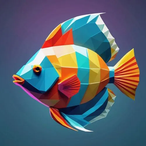 snapfish,rainbowfish,triggerfish,dartfish,playfish,fish in water,Unique,3D,Low Poly