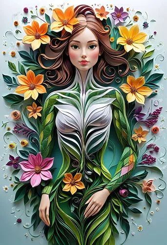 flower illustrative,flower art,bodypainting,flora,body painting,dryad