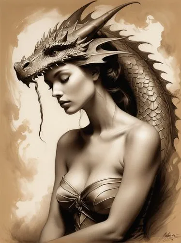 fantasy woman,fantasy art,athena,fantasy portrait,warrior woman,faery,polynesian girl,faerie,mythological,feather headdress,dryad,harpy,the zodiac sign pisces,heroic fantasy,fantasy picture,lady justice,goddess of justice,gryphon,maori,mythical creature,Illustration,Black and White,Black and White 26