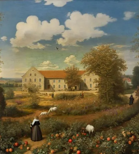 agricultural scene,farm landscape,dutch landscape,rural landscape,vegetables landscape,provencale