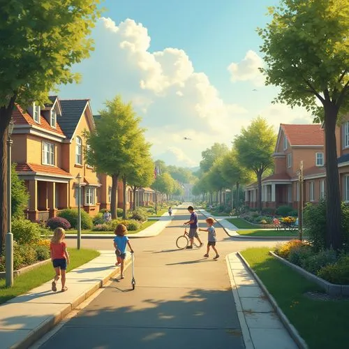 townhomes,neighborhood,suburbanized,burbs,suburbia,neighbourhood,suburb,suburbs,streamwood,subdivision,neighbors,suburu,suburban,bicycle path,sunnyvale,aurora village,townhouses,sylvania,kulpsville,neighborhoods,Photography,General,Realistic