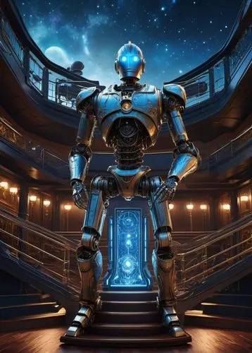 droid,toonami,garrus,robonaut,zathura,bigweld,cyberman,spaceguard,robot in space,cylon,metron,cyberian,cybersmith,metru,varos,automaton,bleszinski,octavius,bioshock,valerian,Art,Classical Oil Painting,Classical Oil Painting 03