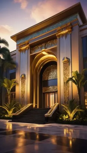 luxury home,art deco,mansion,mansions,luxury property,palm branches,art deco background,egyptian temple,tropical house,tropico,dreamhouse,luxe,3d rendering,luxury hotel,luxury real estate,opulent,opulence,render,poshest,neoclassical,Art,Artistic Painting,Artistic Painting 51