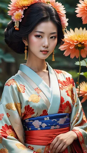 geisha girl,geisha,hanbok,japanese woman,japanese art,japanese floral background,korean culture,oriental painting,oriental girl,oriental princess,floral japanese,japanese culture,japanese doll,plum blossoms,mukimono,korean history,ikebana,japanese background,chinese art,japanese sakura background,Photography,General,Realistic