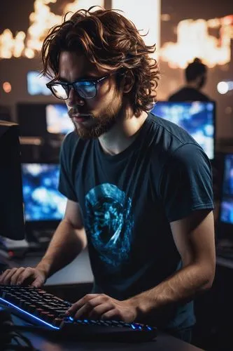 man with a computer,cyberathlete,lan,yapor,genocyber,cybercasts,cyber glasses,cybersurfing,cybertrader,cybercafes,cyberrays,cybersurfers,artux,dendi,cyberarts,cybercriminals,protoss,lipcsei,mayshark,alyaksandr,Illustration,Paper based,Paper Based 20