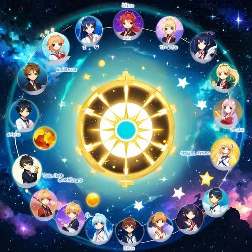 starcatchers,circular star shield,fairy galaxy,solar system,celestial event,star chart,life stage icon,planetaria,star scatter,prize wheel,planetary system,supernovae,vongola,kubera,sunburst background,novae,universe,kemco,moon and star background,circle icons,Illustration,Japanese style,Japanese Style 03