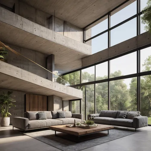 exposed concrete,concrete ceiling,modern living room,interior modern design,modern decor,loft,living room,mid century house,concrete,contemporary decor,modern house,concrete slabs,mid century modern,modern architecture,home interior,dunes house,interiors,modern style,concrete construction,contemporary