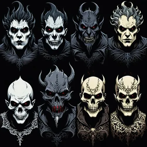 skulls,skulls bones,skulks,day of the dead icons,darzins,madhouses,Illustration,Realistic Fantasy,Realistic Fantasy 46