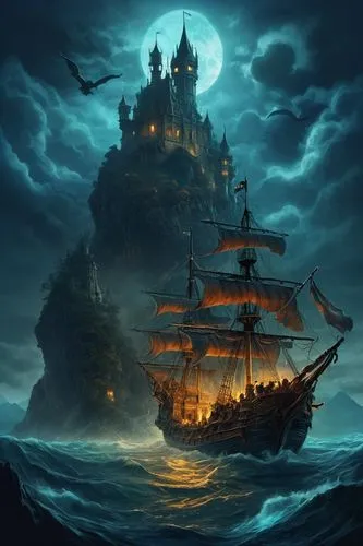 ghost ship,fantasy picture,sea fantasy,pirate ship,galleon,fantasy art,maelstrom,sea sailing ship,shipwreck,sailing ship,shipwrecked,pirate treasure,sail ship,caravel,shipwrecks,fantasy landscape,ghost castle,sunken ship,halloween background,avast,Photography,Artistic Photography,Artistic Photography 05