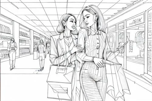 woman shopping,coloring page,office line art,fashion illustration,fashion sketch,fashion vector,shopping icon,mono-line line art,shopping venture,shopping icons,coloring pages,coloring book for adults,shopping,shopping street,drawing mannequin,mono line art,dress shop,line-art,shopper,shopping mall,Design Sketch,Design Sketch,Fine Line Art