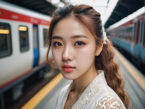 the girl at the station,korea subway,south korea subway,tomomi,yujia,japanese woman,Photography,General,Natural