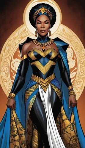 ororo,uatu,lilandra,teferi,nubia,promethea,Illustration,American Style,American Style 13