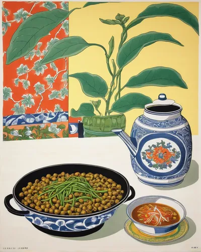 rice dish,japanese pattern,floral japanese,japan pattern,pajeon,tea tin,water lily plate,vintage dishes,vegetables landscape,anhui cuisine,japanese patterns,earthenware,korean royal court cuisine,yamada's rice fields,dinnerware set,japanese pattern tea set,soba,oriental painting,ikebana,khokhloma painting,Art,Artistic Painting,Artistic Painting 50