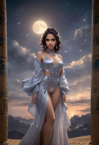 inanna,lumidee,fantasy picture,fantasy woman,fantasy art,ancient egyptian girl,fantasy portrait,selene,sherine,asenath,padme,queen of the night,super moon,padukone,desert rose,sorceress,full moon,rem in arabian nights,arundhati,celestial body