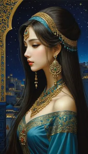 sheherazade,persia,radha,mastani,cleopatra,mervat,Illustration,Realistic Fantasy,Realistic Fantasy 08