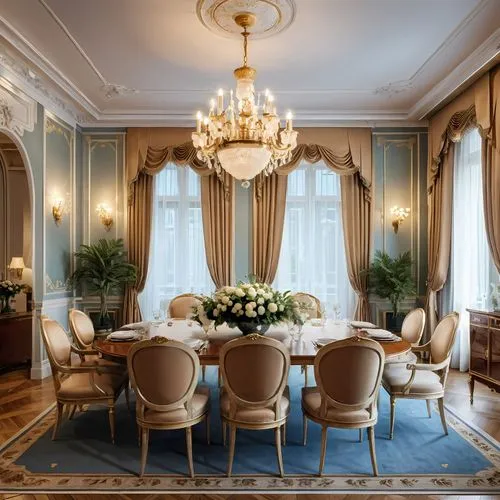 dining room,breakfast room,ornate room,baccarat,ritzau,meurice,luxury home interior,poshest,opulently,lanesborough,dining room table,opulent,opulence,interior decoration,interior decor,great room,dining table,rosecliff,danish room,claridges