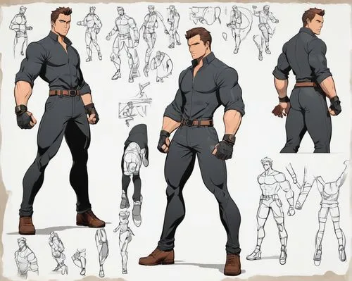 male poses for drawing,redfield,male character,rictor,concept art,tailcoats,axton,vossius,diarmuid,wesker,glines,main character,police uniforms,character animation,holstered,breeches,rhys,kenshi,comic character,shirokov,Unique,Design,Character Design