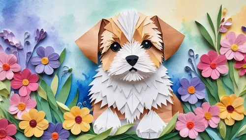 watercolor dog,cardigan welsh corgi,welsh corgi,pembroke welsh corgi,the pembroke welsh corgi,welsh corgi pembroke,welsh cardigan corgi,dog illustration,corgi,springtime background,flower painting,flower background,chilean fox terrier,flower animal,corgis,welsh corgi cardigan,shetland sheepdog tricolour,kooikerhondje,fox terrier,tulip background,Illustration,Paper based,Paper Based 25