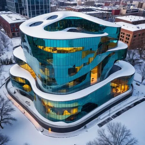 morphosis,blavatnik,futuristic art museum,macewan,ocad,safdie,Photography,General,Realistic