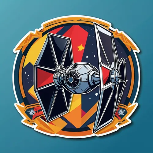 tie-fighter,br badge,circular star shield,first order tie fighter,x-wing,tie fighter,millenium falcon,kr badge,sr badge,vector design,star ship,fast space cruiser,delta-wing,vector illustration,vector graphic,l badge,status badge,k badge,steam icon,ship's wheel,Unique,Design,Sticker