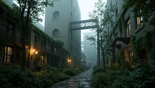 old linden alley,alleyway,alley,alleyways,narrow street,ruelle,birch alley,theed,medieval street,myst,martre,overgrowth,sidestreet,cryengine,alleys,alleycat,walkway,undercity,passage,dreamfall