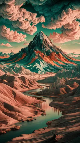 volcanic landscape,volcanism,volcanic,volcanos,metavolcanic,mountain landscape,stratovolcanoes,sajama,virtual landscape,acid lake,volcanoes,paisaje,mountain plateau,volcanic lake,eruptive,fantasy landscape,desert landscape,mountainous landscape,mountain world,landscape red