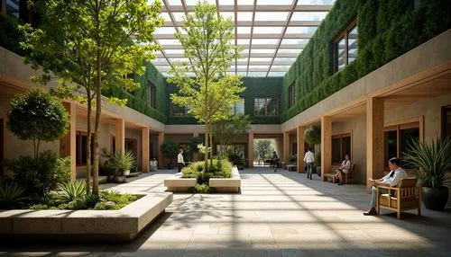 atriums,courtyards,masdar,inside courtyard,courtyard,atrium,wintergarden,biopolis,schulich,school design,breezeway,oberoi,technopark,esade,streamwood,technion,calpers,kaust,embl,biotechnology research institute