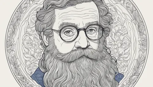 digital illustration,oval frame,anton chekhov,hand-drawn illustration,leonardo devinci,rabbi,albus,frame illustration,book illustration,rowan,self-portrait,reading glasses,illustrator,persian poet,professor,digital drawing,silver framed glasses,saint paul,elderly man,john lennon,Illustration,Black and White,Black and White 20