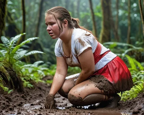 mud,mud wrestling,digital compositing,newzealand nzd,katniss,rain forest,muddy,archaeological dig,mud village,obstacle race,the blonde in the river,world jamboree,twister,the hunger games,adventure racing,heidi country,pippi longstocking,heather,rubber boots,girl praying,Photography,General,Realistic