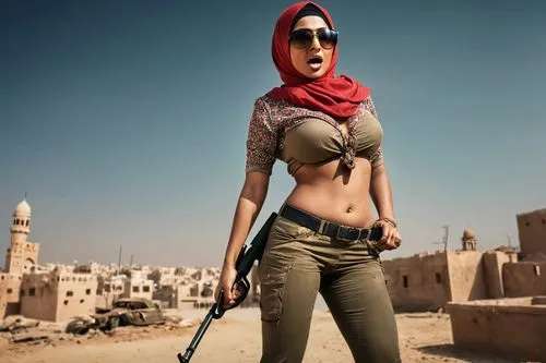 woman holding gun,girl with gun,hijaber,muslim woman,islamic girl,hijabs,alawites,orientalist,sharia,girl with a gun,orientalism,middle eastern,tuareg,arabist,muslima,infidel,hard woman,barsoom,saliyah,sarsour,Photography,General,Cinematic