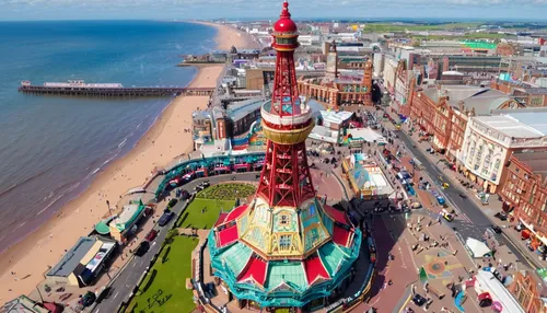 blackpool,tynemouth,drone view,drone image,saltburn,whitby,st helens,aerial photography,drone photo,newcastle,bird's eye view,rostock,red lighthouse,drone shot,360 ° panorama,aerial shot,saint john,aerial photograph,luna park,liverpool,Illustration,Japanese style,Japanese Style 02