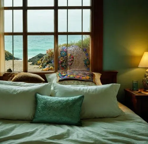 window with sea view,window treatment,bedroom window,beach house,guestroom,sleeping room,guest room,great room,children's bedroom,window covering,bedroom,seaside view,bed linen,the little girl's room,ocean view,beachhouse,window curtain,window valance,jumeirah beach hotel,window view