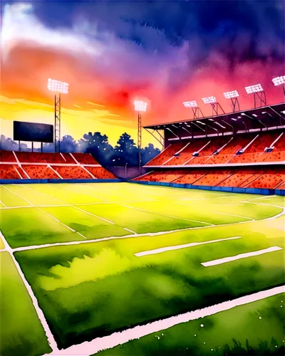 soccer field,soccer-specific stadium,rfk stadium,football pitch,football field,football stadium,floodlights,athletic field,ballpark,playing field,floodlight,stade,forest ground,stadium falcon,soccer,pitch,stadium,baseball drawing,football,stadion,Illustration,Paper based,Paper Based 24