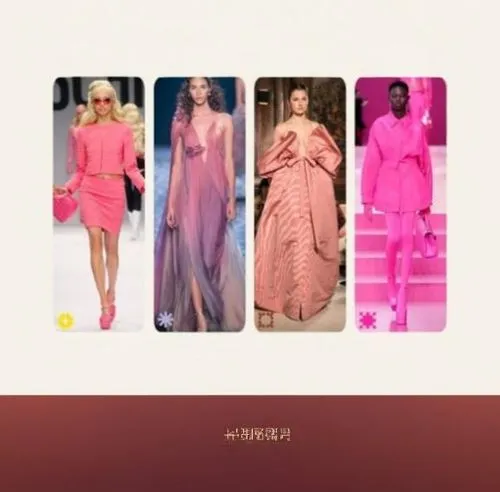 four fashion models are on runway with pink dresses,siriano,fashiontv,gold-pink earthy colors,tahiliani,edun,pastels