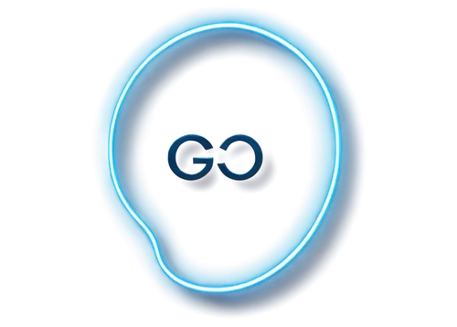 Sound waves, go logo, blue circle, white letter "g", dynamic movement, 3D visual, metallic texture, glossy finish, abstract composition, futuristic tone, bright lighting, close-up shot.,an abstract im