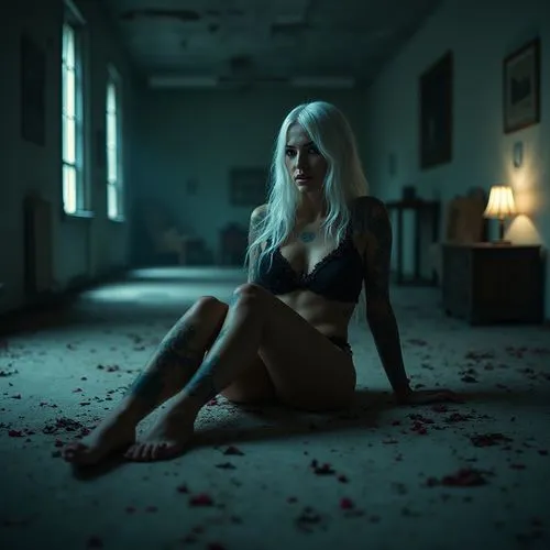 kerli,femme fatale,torn dress,porcelain,blue room,antwoord,Photography,Fashion Photography,Fashion Photography 05